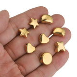 10pcs Stainless Steel Spacer Beads for Bracelet DIY Jewelry Making