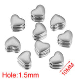 10pcs Stainless Steel Spacer Beads for Bracelet DIY Jewelry Making
