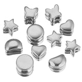10pcs Stainless Steel Spacer Beads for Bracelet DIY Jewelry Making