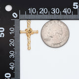 10pcs Rose Cross Charm 26x16mm Earring Findings DIY Jewelry Making Supplies