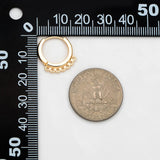 10pcs Round Leverback Earring Hooks with 7 Loops, Finding (GB-3454)