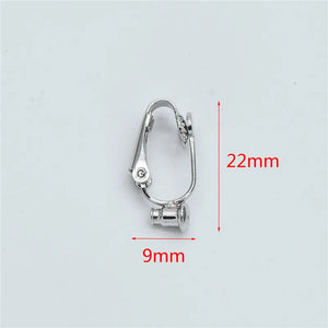 10pcs Gold/Silver Clip-on Ear Wire, MAGIC Earring Clips, Stud/Threader Holder