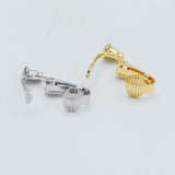 10pcs Gold/Silver Clip-on Ear Wire, MAGIC Earring Clips, Stud/Threader Holder