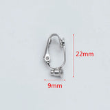 10pcs Gold/Silver Clip-on Ear Wire, MAGIC Earring Clips, Stud/Threader Holder
