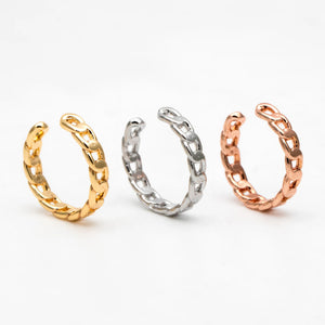 10pcs Gold/Silver/Rose Ear Cuff Chain Cartilage Earrings