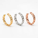10pcs Gold/Silver/Rose Ear Cuff Chain Cartilage Earrings