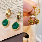 10pcs Stainless Steel Hoop Earrings Hooks Round Earring Post for DIY Earrings