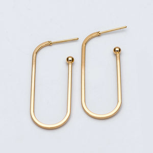 10pcs Geometric Earring Posts Stud Earrings