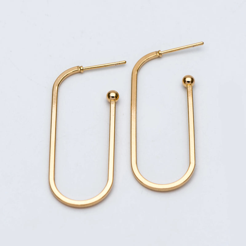 10pcs Geometric Earring Posts Stud Earrings