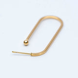 10pcs Geometric Earring Posts Stud Earrings