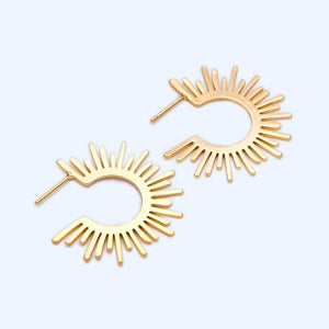 10pcs Sun Round Posts Earring 20mm/35mm