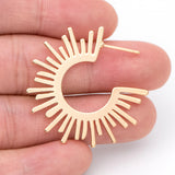 10pcs Sun Round Posts Earring 20mm/35mm
