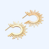 10pcs Sun Round Posts Earring 20mm/35mm