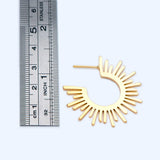 10pcs Sun Round Posts Earring 20mm/35mm
