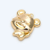 10pcs Tiger Charm Pendant Chinese Zodiac Sign for Jewelry Making DIY Supplies