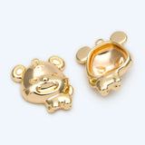 10pcs Tiger Charm Pendant Chinese Zodiac Sign for Jewelry Making DIY Supplies