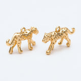 10pc Glossy Leopard Charm for Jewelry Making DIY Material