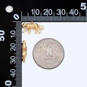 10pc Glossy Leopard Charm for Jewelry Making DIY Material
