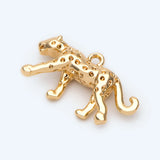 10pc Glossy Leopard Charm for Jewelry Making DIY Material