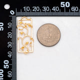 10pcs Vine Rectangle Charm DIY Jewelry Making Supplies
