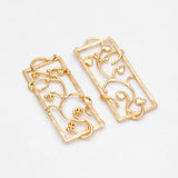 10pcs Vine Rectangle Charm DIY Jewelry Making Supplies