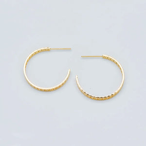 10pcs Plated Brass Earring Posts, Geometric Circle Stud Earring with Holes
