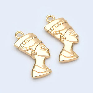 10pcs Brass Human Charm Pendants for DIY Jewelry
