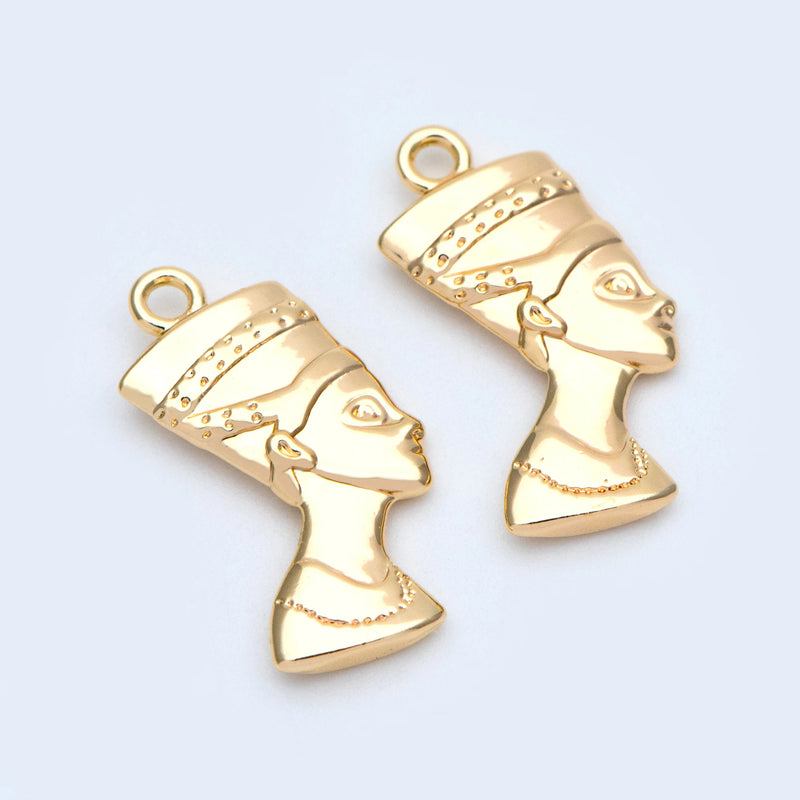 10pcs Brass Human Charm Pendants for DIY Jewelry