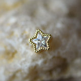 10pcs Brass Rhinestone Star Beads 7mm DIY Jewelry Making Accessories