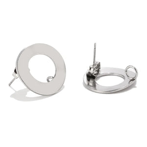 10pcs Stainless Steel Earring Studs for DIY Jewelry Making