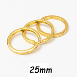 10pcs Golden Stainless Steel Key Rings 25/30mm Split Rings Keyring DIY
