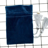 10pcs Gray Velvet Bags With Tassel 11x15cm Purple Red Pouches