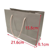 10pcs Gray Ribbon Paper Bag for Jewelry