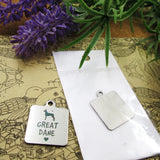 10pcs Stainless Steel Dog Lover Charms for DIY Necklace