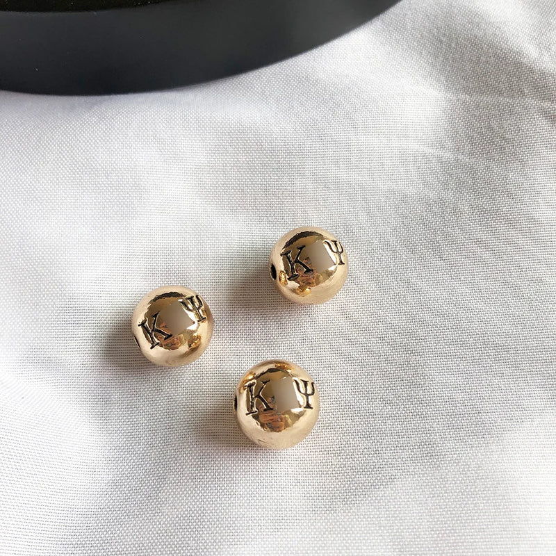 10pcs Fraternity Bead Charms for DIY Jewelry