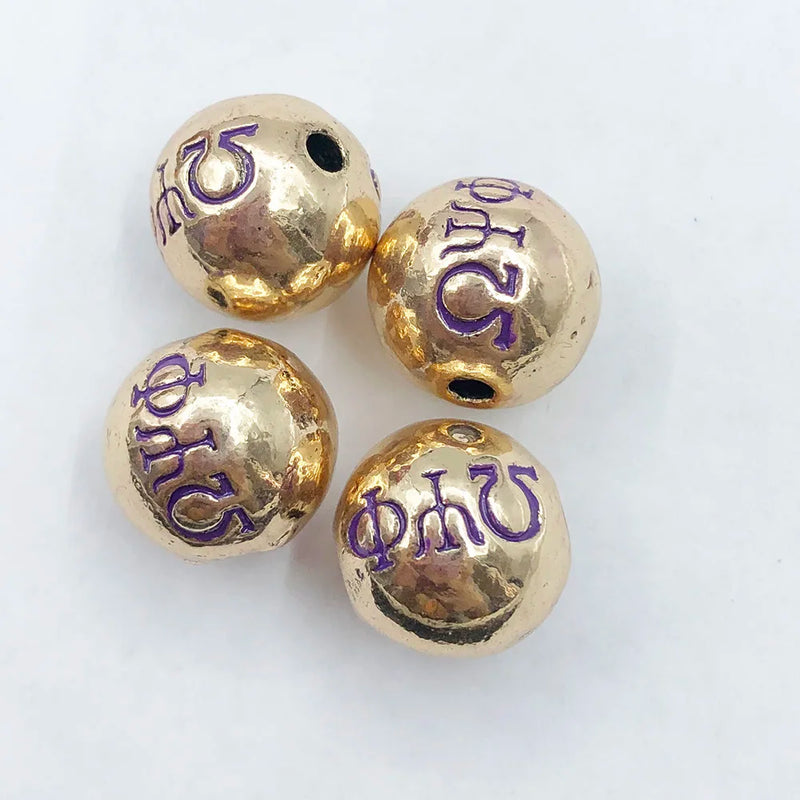 10pcs Greek Fraternity Bead Charms DIY Jewelry Accessories