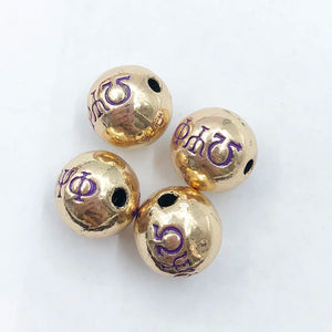 10pcs Greek Fraternity Bead Charms DIY Jewelry Accessories