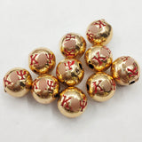 10 Greek Fraternity Beads 10MM for Jewelry Making