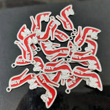 10pcs Greek Sorority Letter AEO High-HeHeeled Shoes Charm Pendant
