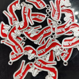 10pcs Greek Sorority Letter AEO High-HeHeeled Shoes Charm Pendant