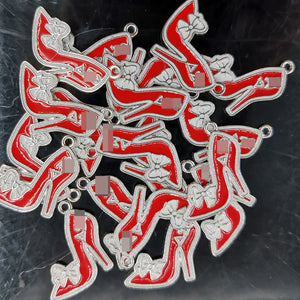 10pcs Greek Sorority Letter AEO High-HeHeeled Shoes Charm Pendant
