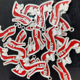 10pcs Greek Sorority Letter AEO High-HeHeeled Shoes Charm Pendant