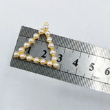 10pcs Greek Sorority Letter Triangle Charm Pendant
