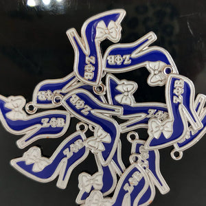 10pcs Greek Sorority Letter ZPB High-Heeled Shoes Charm