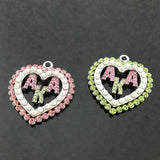 10pcs Greek Sorority Metal Alloy Greek Letter Charms