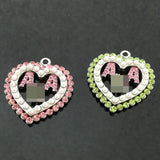 10pcs Greek Sorority Metal Alloy Greek Letter Charms
