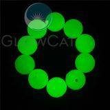 10 Green Glow Dark Fishing Beads Jewelry Making Luminous Stone 8/15/18mm