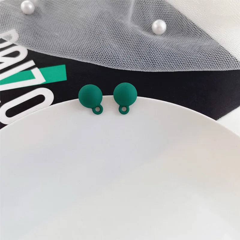 10pcs Green Christmas Earrings Base Butterfly Heart Shape Earrings Conenctors