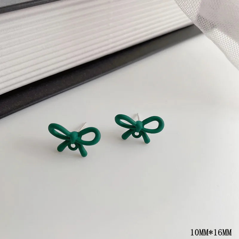 10pcs Green Christmas Earrings Base Butterfly Heart Shape Earrings Conenctors