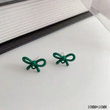 10pcs Green Christmas Earrings Base Butterfly Heart Shape Earrings Conenctors
